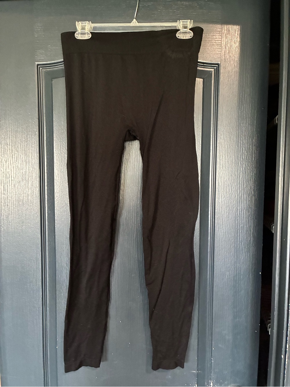 Faded Glory Black High-Rise Stretch Leggings